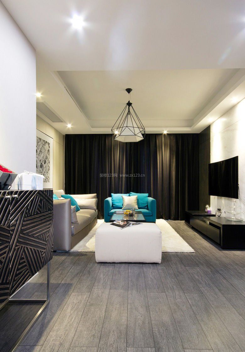 廈門三室二廳裝修_小戶型裝修實(shí)例75平三室_現(xiàn)代簡(jiǎn)約風(fēng)格裝修圖片三室二廳