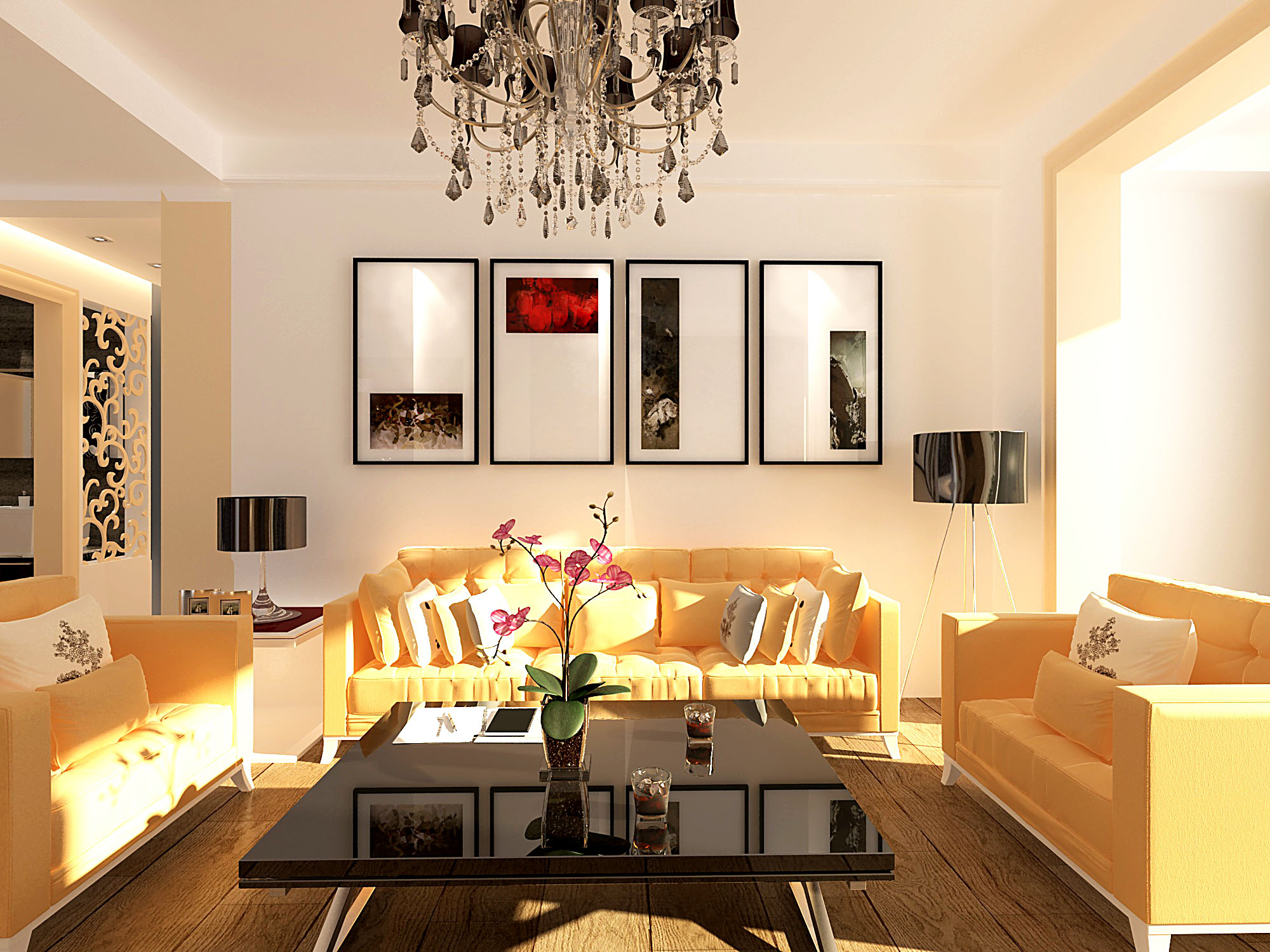 三室兩廳兩衛(wèi)裝修效果圖_廈門三室兩廳裝修價格_三代同堂小三室裝修