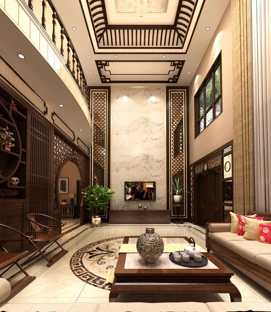 中式家裝效果圖屏風(fēng)_家裝現(xiàn)代中式簡(jiǎn)約風(fēng)格_廈門(mén)中式風(fēng)格家裝