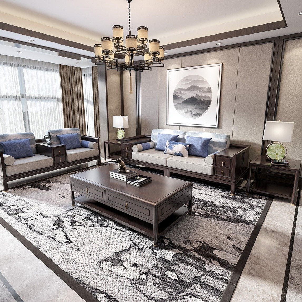 廈門(mén)中式別墅_廈門(mén)中式小區(qū)_廈門(mén)新中式裝修風(fēng)格