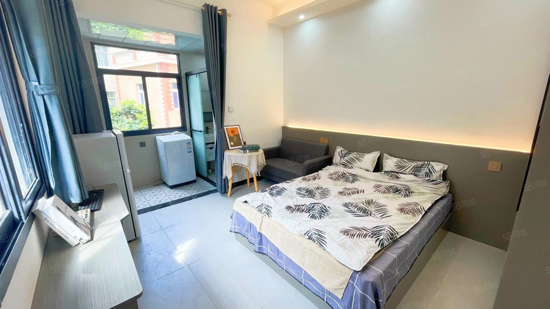 杏林村園博苑地鐵口全新邊套精裝大單間，出租，全屋燈帶裝飾