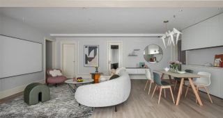 廈門140m2三居室溫馨又精致，沙發(fā)不靠墻，巧妙利用空間，沙發(fā)不靠墻，巧妙利用空間