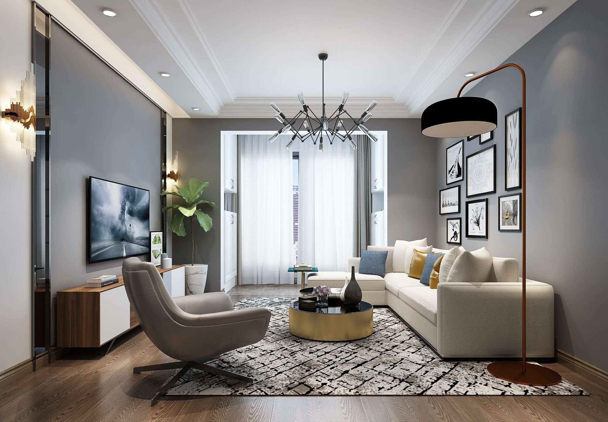 240平米的現(xiàn)代風(fēng)格，原來復(fù)式還可以這樣裝修！