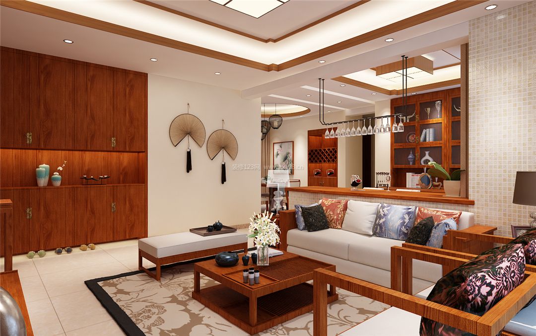 廈門新中式家具_廈門裝修效果圖_廈門有家裝飾新中式裝修報價