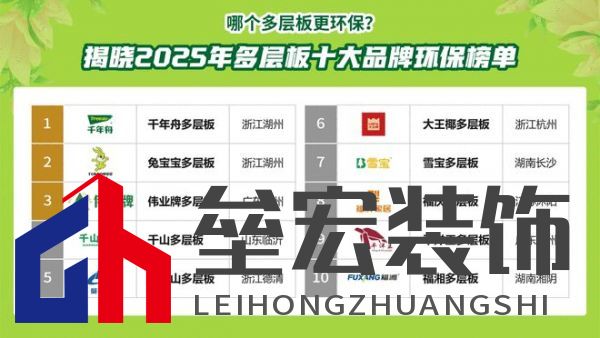 哪個多層板更環(huán)保？揭曉2025年多層板十大品牌榜單